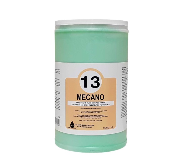 Hand soap without water, Mecano, With abrasive 4L (4un/box)