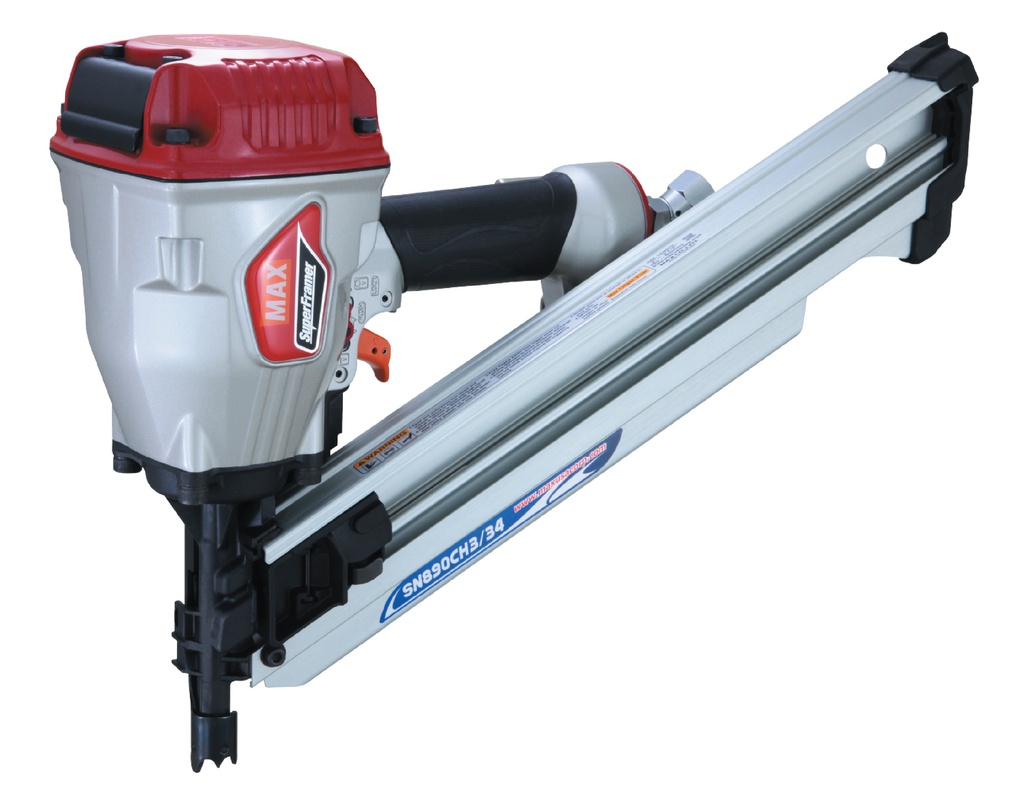 MAX SN890CH3/34, Cloueuse à bande de papier pour charpente 30°, 2&quot; to 3-1/2&quot; (Outil seul)