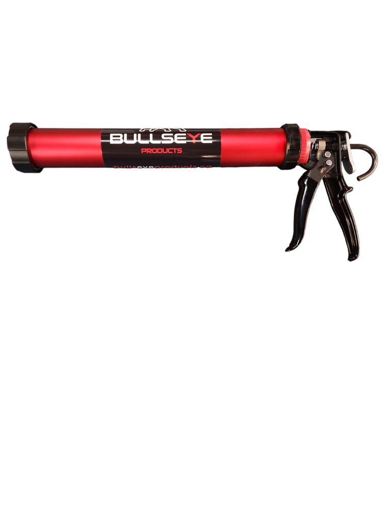 Caulking gun 15'' with hook, Bullseye, Sausage, 900LBS, 16:1 (1un)